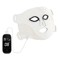Masque de luminothérapie rouge 2D, masque facial LED, rajeunissement de la peau, anti-âge, réduction des rides, appareil de luminothérapie infrarouge pour le visage