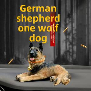 Décoration en résine de <span class=keywords><strong>berger</strong></span> <span class=keywords><strong>allemand</strong></span> loup pour la console centrale de la voiture - Product Image 6