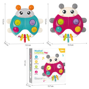 नए डिजाइन बेबी म्यूजिकल लैडीबग खिलौना और बच्चों के लिए शैक्षिक पशु खिलौने - Product Image 5