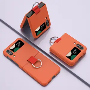 For Samsung Galaxy Z Flip 6 5 4 3 TPU Phone Cover Business Luxury Pu Phone Case For Galaxy Z Flip 6 5