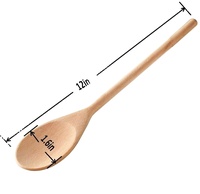 Vente en gros d'ustensiles de cuisine en bois personnalisés bricolage mini cuillères à mesurer pour la pêche au dessert