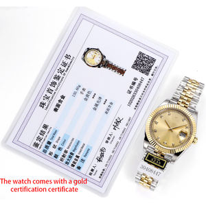 Montre mécanique automatique de luxe personnalisée en or 18 carats par un créateur de bijoux, bracelet en or jaune, fabriquée en Chine - Product Image 3