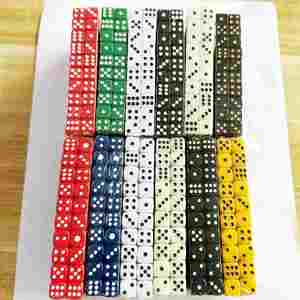 Spot Leisure & Entertainment Supplies 10mm #10 Different Opaque Solid Color <b>Dice</b> - Product Image 2
