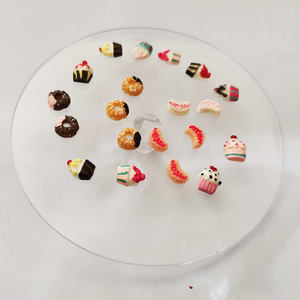 30 pcs/sac 3D DIY Cartoon Nail Art Décorations Résine Cupcake Ice Cream Moon Sticker-Accessoires de style populaire en plastique Slime - Product Image 6