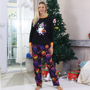 Atacado Pronto para Enviar Halloween Costume Pjs Crianças Mulheres Homens Halloween Família Pijama Set para a Família - Product Image 3