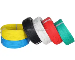 Fios elétricos de silicone, 18 22 awg fios elétricos 300v estanhados de cobre borracha fibra de vidro trançado cabo gerador de motor fios elétricos