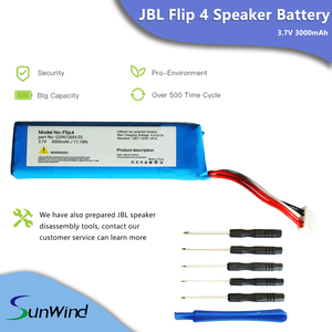 Batterie rechargeable pour haut-parleur, batterie au lithium pour J BL <span class=keywords><strong>Flip4</strong></span> GSP872693 01 Flip 4 3.7V 3000mAh / 11.10Wh - Product Image 6