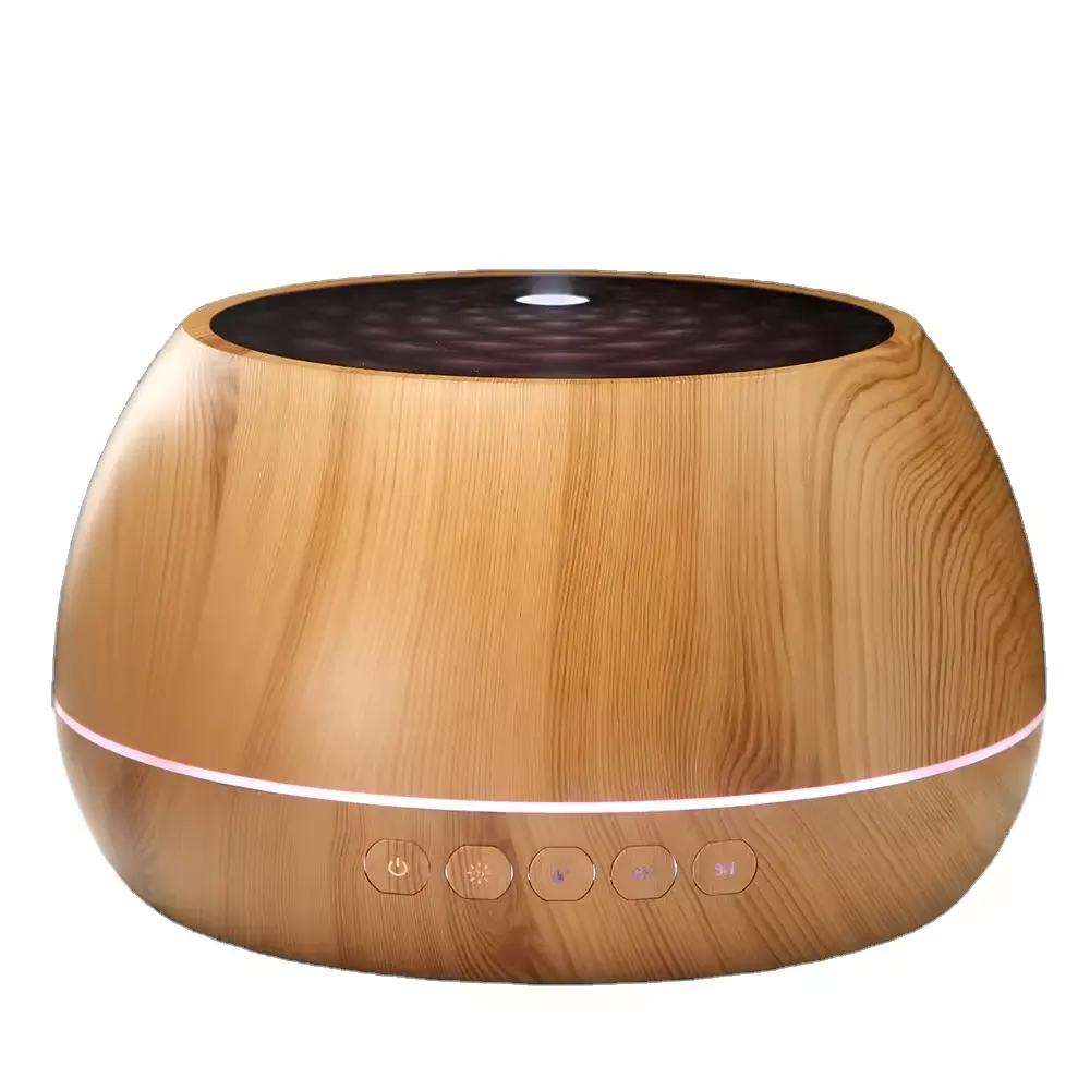 Household large capacity wood grain aromatherapy machine Bedroom hotel Bluetooth purified air humidification spray diffuser