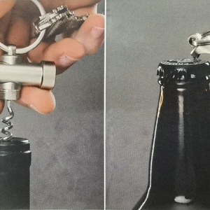 Factory <b>Personalized</b> Customized 2-in-1multifunctional Wine Bottle Opener <b>Keychain</b> Custom logo - Product Image 6