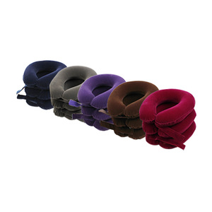 Dispositif de traction cervicale gonflable, attelle de cou à trois couches de soutien, utilisation à domicile, massage santé, fonctionnement manuel - Product Image 1