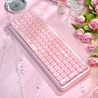 Clavier silencieux X100 Tri-mode / Filaire 2.4G pour femmes et usage bureautique (100 touches)