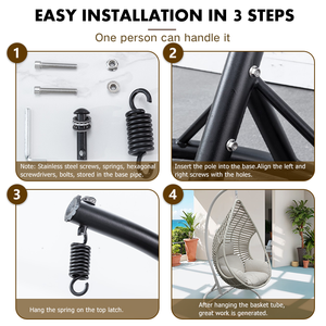 Columpios columpio para exteriores hamac <span class=keywords><strong>jardin</strong></span> silla de huevo colgante columpio de <span class=keywords><strong>jardin</strong></span> colgante balancelle dorée pour enfants - Product Image 5