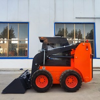 Crawler Skid Steer Loader Kabin Tertutup Diesel Hidrolik 4WD Compact Loader Konstruksi Pemindahan Tanah Motor Bearing Berkualitas Tinggi