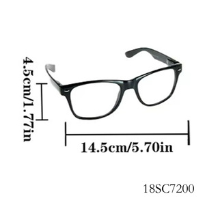 Lunettes de style vestimentaire PESENAR des années <span class=keywords><strong>1920</strong></span>, lunettes à monture noire, monture de lunettes artistiques rétro Midian à visage uni - Product Image 3