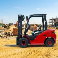 Kleiner Güterhubwagen RXC CPD30 3-Tonnen-Blei-Säure-Gabelstapler mit Anti-Rutsch-Handbremssystem