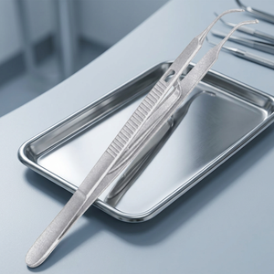 Pinces à tissus Stevens 1x2 à dents courbées pour la chirurgie générale, instrument manuel certifié CE, classe I - Product Image 2