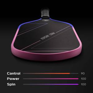 Pala de Pickleball Portátil de Fibra de Carbono, Aprobada por la USAPA, Raqueta de Alto Rendimiento, Superficie Duradera, Núcleo de Panal, Diseño sin Bordes - Product Image 2