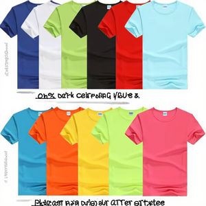 T-shirts en coton pour hommes imprimés sur mesure, décontractés, manches courtes, col rond, 100% polyester, blanc uni, pour campagne électorale - Product Image 3