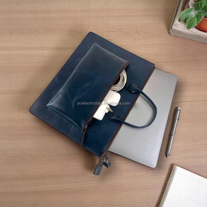 <span class=keywords><strong>Sacoche</strong></span> en cuir personnalisée <span class=keywords><strong>pour</strong></span> 13, 14, 15, 16 pouces Mac <span class=keywords><strong>Air</strong></span> Pro sac de bureau mallette en cuir de luxe sac de messager <span class=keywords><strong>pour</strong></span> ordinateur portable - Product Image 3