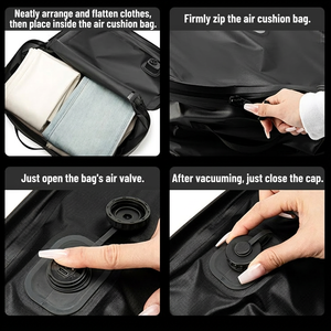 Bolsa de Almacenamiento al Vacío Plegable, Ecológica e Impermeable de 42L, Organizador de <span class=keywords><strong>Ropa</strong></span> para Viaje, Sellado con un Clic - Product Image 2