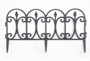 Small Interlocking Flexible Lawn Edging Single-Chip Type Wire Mesh Composition Modern Design Hollow Garden <b>Fences</b> for Gardens - Product Image 3