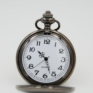 Nouvelle Arrivée Montre de Poche Rétro à Double Face Argent Noir Or Quartz Lisse avec Longue Chaîne – Le Meilleur Cadeau pour Hommes et Femmes - Product Image 4