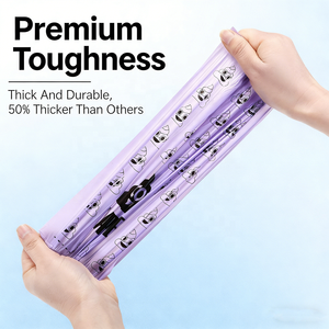 Rollos de Bolsas para Excremento de <span class=keywords><strong>Perro</strong></span> Impresas Personalizadas, Color Morado, Desechables, Control de Olores, Aroma a Jazmín, Gruesas, Ecológicas - Product Image 5