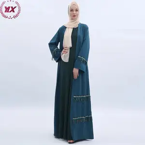 2023 Factory Direct Sale Abaya Embroidery Designs Silk Fabric Elegant Prom Burqa Dresses Ladies Islamic Clothes Muslim Jubah