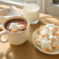 1 kg de guimauves en forme de panda et de canard, bonbons doux et sucrés pour garniture de desserts, gelée, pâtisserie, gâteaux, cupcakes, fournitures de décoration