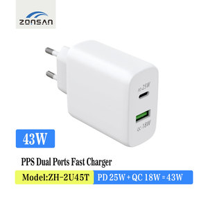 Cargador Coreano de <span class=keywords><strong>45</strong></span> <span class=keywords><strong>W</strong></span> con Doble Puerto USB Tipo C de 2.1 A para <span class=keywords><strong>Samsung</strong></span> Corea - Product Image 2