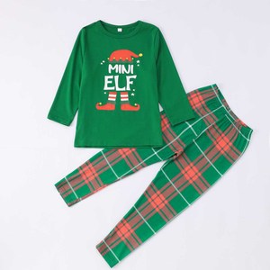 Nouveaux Ensembles de Pyjamas de Noël en Coton Grande Taille Famille, Pyjamas Rouges Verts Père Noël Joyeux Noël, Pyjamas de Noël Assortis pour la Famille - Product Image 2