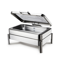 Chauffe-Plat Rectangulaire Hydraulique Commercial 4L De Lux pour Buffet, Idéal pour Restaurants à Dubaï, avec Chauffe-Plat Carré pour Hôtels