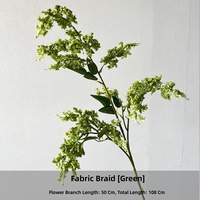 Fleurs artificielles en soie de lilas avec pompons, style TikTok, best-seller pour la décoration intérieure ; Fleurs de Sophora pour tables à manger ; Décoration florale de mariage