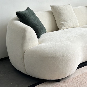 Meubles de canapé de salon crème de haute qualité canapé incurvé luxe doux Designer Lounge <span class=keywords><strong>Suite</strong></span> canapé canapés minimalistes pour la maison - Product Image 3