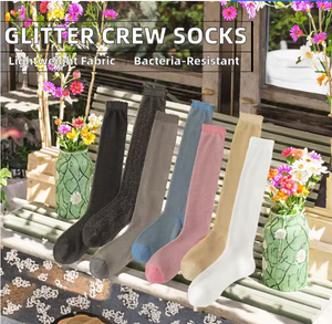 <span class=keywords><strong>Calze</strong></span> Glitterate Estive 2026ZP da Donna Sottili Sopra il Ginocchio con Glitter - Product Image 4