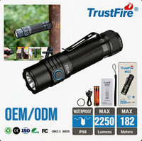 Trustfire MT22 Taktische Taschenlampe Hochleistungs-2250-Lumen Multifunktionale Aluminiumlegierung Wiederaufladbare EDC-Taschenlampe für Camping