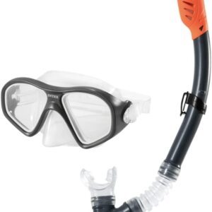 Ensemble masque et tuba Intex avec sangle réglable pour adultes et enfants, équipement de natation et de plongée - Product Image 2