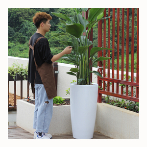 Fabricants en gros <span class=keywords><strong>de</strong></span> grands pots <span class=keywords><strong>de</strong></span> fleurs ronds en plastique pour plantes d'extérieur - Product Image 1