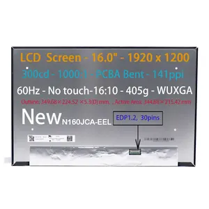 จอแอลซีดีแล็ปท็อปขนาด16.0นิ้ว1920x1200นิ้ว N160JCA-EEL จอ LCD แบบพกพา