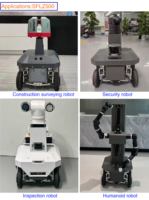 Châssis de robot SFLZ500 4WS 4WD à suspension indépendante multi-liens, plateforme de robot mobile industrielle Spot Turn ROS/ROS2