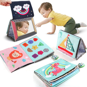 Libro in Stoffa per Neonati 3-6 Mesi con Coda di Animale, Resistente agli Strappi, Unisex, Educazione Precoce, Specchio, Giocattoli da Scrivania, Calendario, Prodotto a Guangdong - Product Image 3