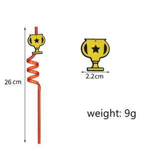 Pailles créatives sur le thème <span class=keywords><strong>du</strong></span> <span class=keywords><strong>football</strong></span>, pailles à boire pour les fêtes d'anniversaire, remplisseurs <span class=keywords><strong>de</strong></span> sacs cadeaux sur le thème <span class=keywords><strong>du</strong></span> sport, décorations <span class=keywords><strong>de</strong></span> pailles - Product Image 2