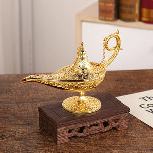 Lampe Magique d'Aladin Grande Petite Taille Rétro Alliage Européen Souhaitant Art Ornements Artisanat Décoratif <span class=keywords><strong>Russe</strong></span> - Product Image 1