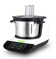 Robot de Cuisine Multifonction 16-en-1 Thermomixe Automatique, Processeur Alimentaire Puissant 1000W avec Écran Tactile LED 7 Pouces