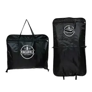 Carrier Pocket Zipper Suit Bag Garment Storage Bag Dress Cover cotton garment bags custom logo clothing cover