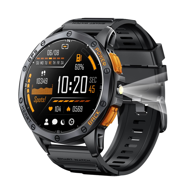New DM58 GPS Sport Smart Watch IP68 Waterproof Men AMOLED Display 5-10 Days Battery Life 44-49mm Screen Size