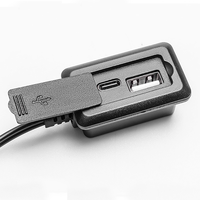 Câble d'extension de charge USB externe pour sac à dos, 2 en 1, port de charge USB-A/Type-C montable avec capuchon étanche pour sacs à dos