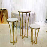 Base Redonda Dorada de Hierro para Pastel, Elegante Soporte para Postres, Centro de Mesa para Bodas, Decoración de Fondo