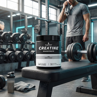 AegleWell Créatine Monohydrate en Poudre 150g (30 Doses) 5g par Dose Sans Arôme Soutient la Force Musculaire et les Performances Athlétiques
