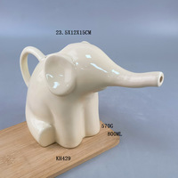 Pot Bunga Modern Ramah Lingkungan Berlapis Porselen dengan Desain Hewan Lucu untuk Penggunaan di Meja dan Taman, Motif Anjing Dachshund Kreatif